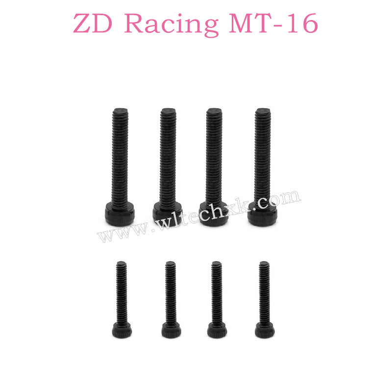 ZD Racing MT-16 Parts M3x18  M2x12 screw 16063