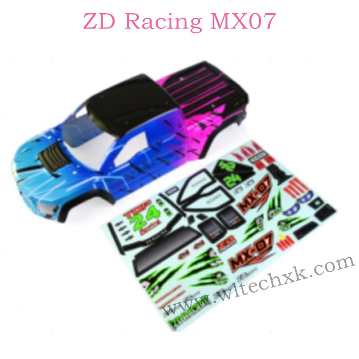 ZD Racing MX-07 Parts Car Body 8757 8758