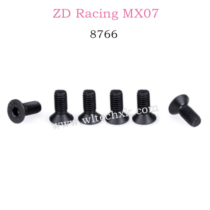 ZD Racing MX-07 Parts Flat Head Screws 8766