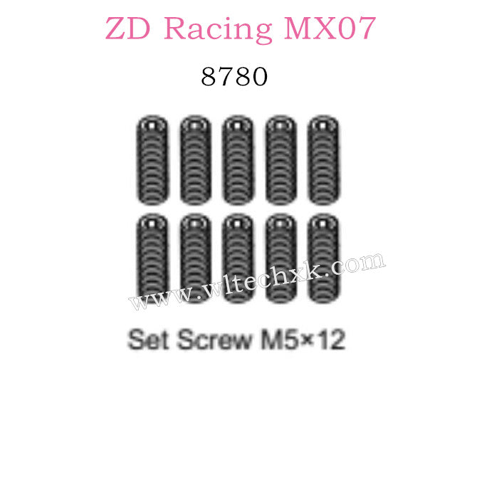 ZD Racing MX-07 Parts Screw Set M5X12 8780